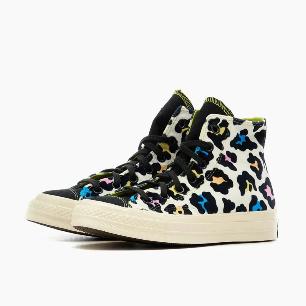 Converse Chuck 70 Hi Womens Casual Shoe Black White Leopard 572369C NEW Sz 7 - Picture 6 of 9